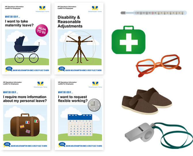 Your Future Leaflets Illustrations