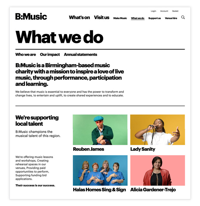 Bmusic what we do page