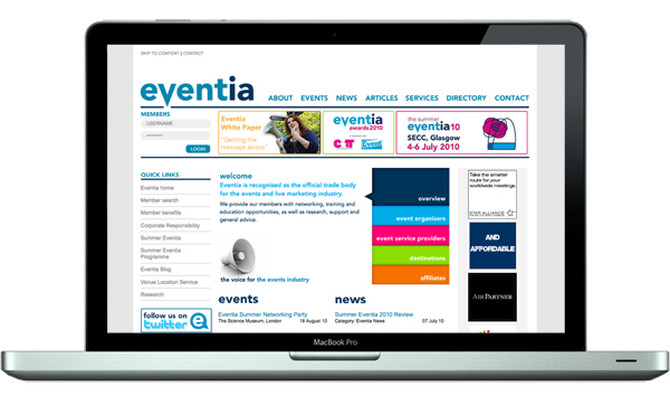 Eventia Website