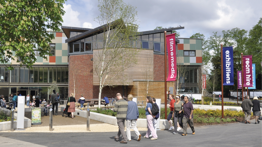 The exterior of Midlands Arts Centre, Cannon Hill Park, Birmingham